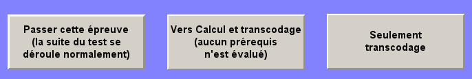 Interface de l'épreuve de gnosies digitales